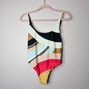 Billabong Sungazer One Piece Swimsuit Multi Stripe Isla Skimpy Medium X104TBSU